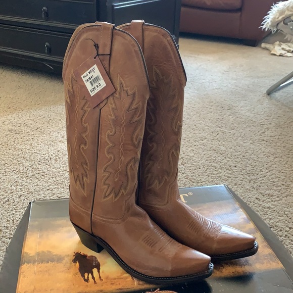 [SOLD]Old West Cowgirl Boots sz9 - Picture 2 of 9